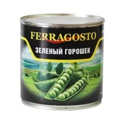 Горошек зеленый Ferragosto 425 г