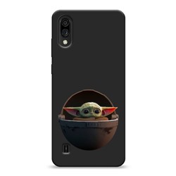 Матовый силиконовый чехол Adorable Baby Yoda на ZTE Blade A51 lite