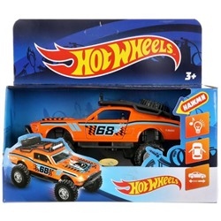 Машина металл свет-звук hot wheels СПОРТКАР, 12,5 см, двери, инерц, кор. Технопарк