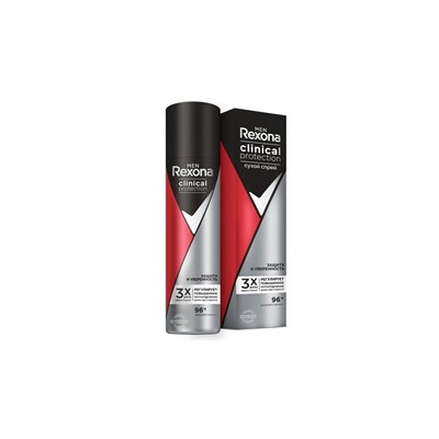 Rexona Clinical Protection Men Дезодорант спрей 150мл Защита и Уверенность 96ч