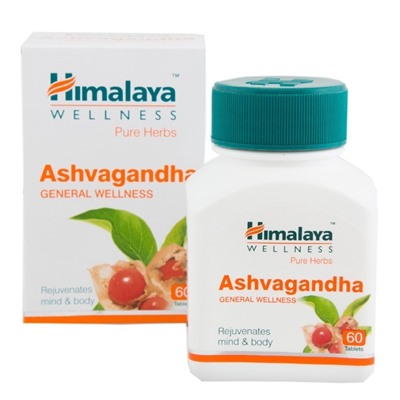 Himalaya Ashvagandha (антидепрессант, адаптоген, мужской афродизиак) 60 табл. HA02