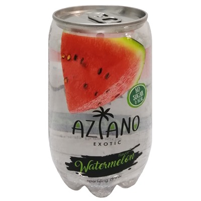 Газированный напиток со вкусом арбуза Sparkling Aziano (0 кал), 350 мл Акция