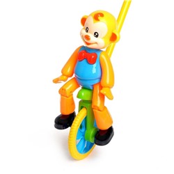 Каталка на палочке «Цирковая обезьянка», МИКС 5296562