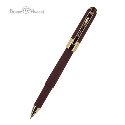 Ручка шариковая 0.5 мм "MONACO" синяя (коричневый корпус) 20-0125/05 Bruno Visconti