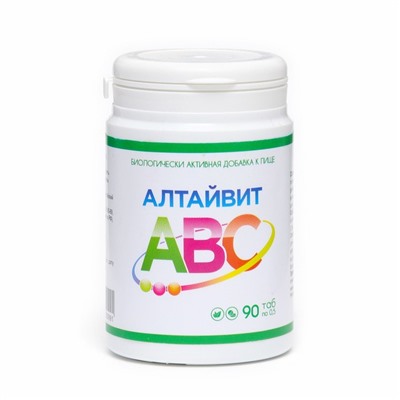 Комплекс витаминов «Алтайвит АВС», при простуде, 90 таблеток по 0,5 г