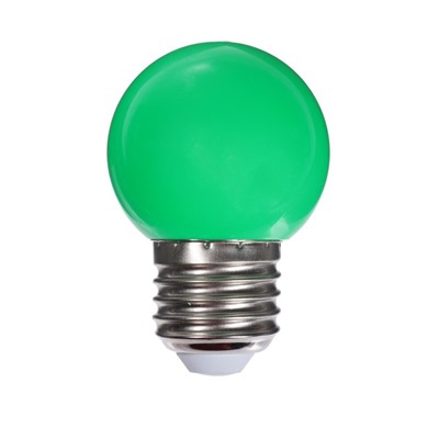 Лампа светодиодная Luazon Lighting, G45, Е27, 1.5 Вт, для белт-лайта, мульти, наб 20 шт