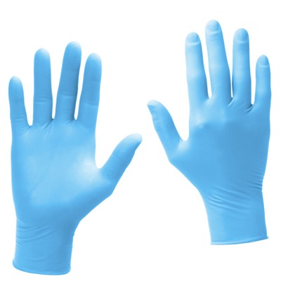 Перчатки нитриловые голубые ZP Universal Nitrile размер L, 100 шт. (50 пар), короб 10 уп.