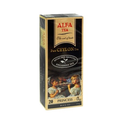 чай Alfa Princess чёрный 1,5 г*20 пак.
