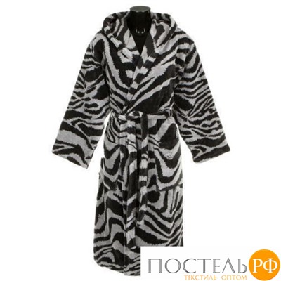 ROBERTO CAVALLI ХАЛАТ L/XL ZEBRA шалька 005 nero 100 х/б