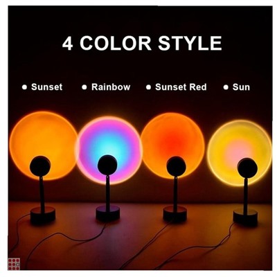 Декоративная лампа Sunset Lamp 4 colour