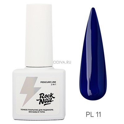 RockNail, однофазный гель-лак для педикюра Pedicure Line №11, 6 мл