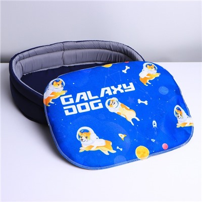 Лежанка овальная Galaxy dog, 43 х 32 х 9.5 см