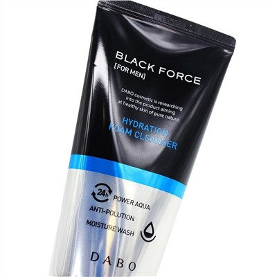 Dabo Пенка для мужчин увлажняющая с черным комплексом / Homme Black Force Hydration Foam Cleanser, 120 мл