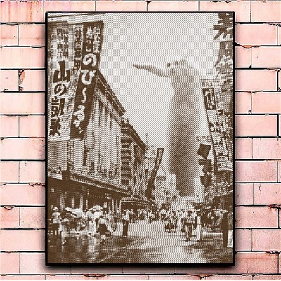 Постер «Godzilla cat» большой
