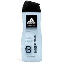 Гель для душа, Умывания и Шампунь Adidas Action-3 Dinamic Pulse 400мл