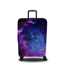 Чехол для чемодана Фиолетовое звёздное небо