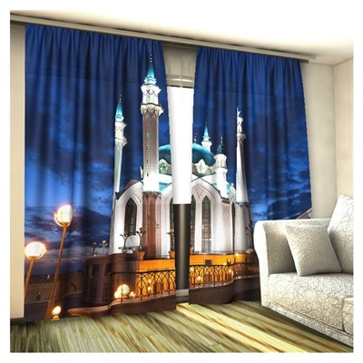 Фототюль 3D Мечеть в Ночи (вуаль)