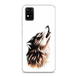 Силиконовый чехол Wolf tattoo на ZTE Blade A31