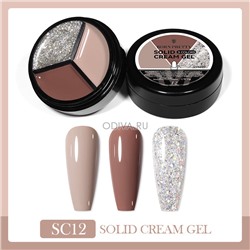 Born Pretty, Solid Cream Gel - гель-лак 3в1 (SC12), 15 гр