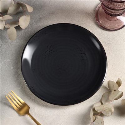 Тарелка десертная Balance, d=19 см, цвет чёрный