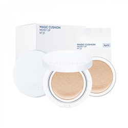 MISSHA, Тональный крем-кушон Magic Cushion Moist Up spf50+/PA+++ №21, 15гр