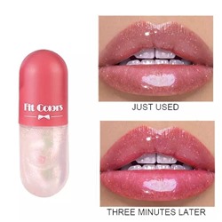 Мини блеск для губ прозрачный, меняет цвет Fit Color 20 гр. тон 3 розово-жемчужный