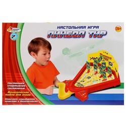 ИГРА НАСТОЛЬНАЯ "ИГРАЕМ ВМЕСТЕ" "ПИНБОЛ ТИР" В РУСС. КОР. 39*5*27СМ