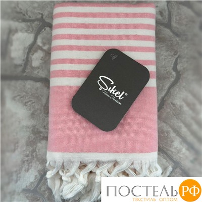 PL036/S04 Пляжное полотенце пештемаль 100% хлопок Sultan розовый (50*90)