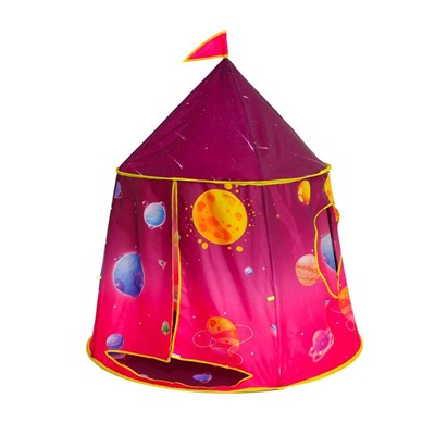 Детская игровая палатка «Космос» 110×110×125 см, бордовый 6249021