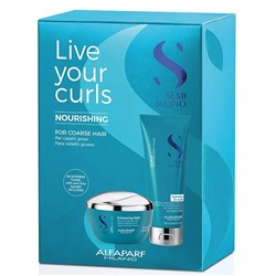 Подарочный набор Curly-Kit Live Your Curls Nourishing: кондиционер 200 мл + маска 200 мл + полотенце