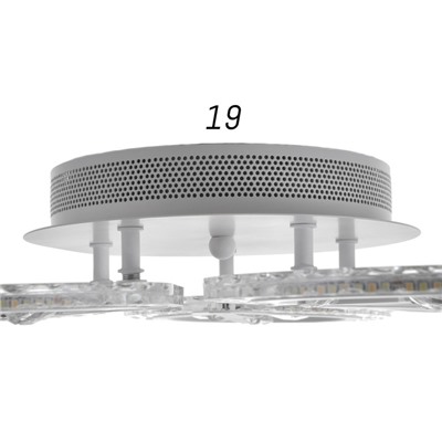 Люстра с ПДУ 1534/5WT LED 80Вт 3000-6000К диммер белый 51х51х7 см