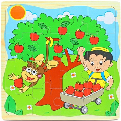 Пазлы Как растёт яблоко