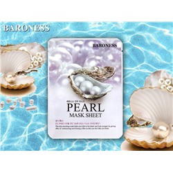 Baroness корейская разглаживающая маска с Жемчугом Pearl (8662), 21 г