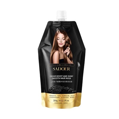 Маска для волос с экстрактом черной икры Sadoer Caviar Moist and Shiny Smooth Hair Mask 350гр