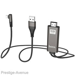 Кабель Hoco UA14 Lightning To HDMI audio,video hd cable adapter 2м.