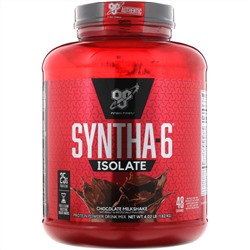 BSN, Syntha-6 Isolate, Protein Powder Drink Mix, Chocolate Milkshake, 4.02 lbs (1.82 kg)