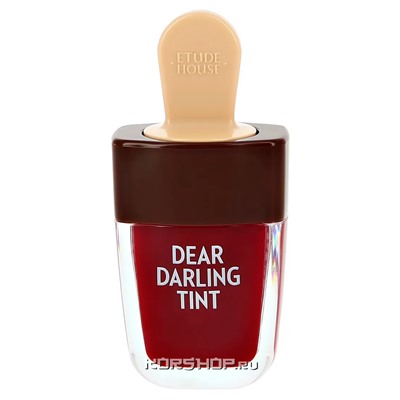 Увлажняющий гелевый тинт для губ Dear Darling Etude House RD308, Корея, 4,5 г Акция