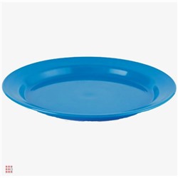 Тарелка плоская пластик 19см, цвет микс