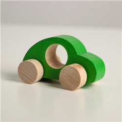Деревянная игрушка «Каталка» «Машинка Томик» зелёная 5401860