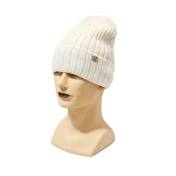 Женская шапка с отворотом HO381 белая