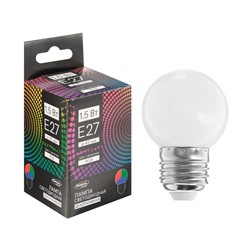 Лампа светодиодная Luazon Lighting, G45, Е27, 1.5 Вт, для белт-лайта, RGB, синхронная работа