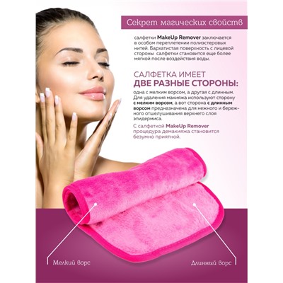 MakeUp Remover Умная ткань, салфетка для снятия макияжа, бирюзовая