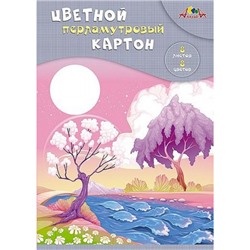 Набор цветного картона перламутрового А4  8л 8цв "Волшебная страна" С0340-05 АппликА