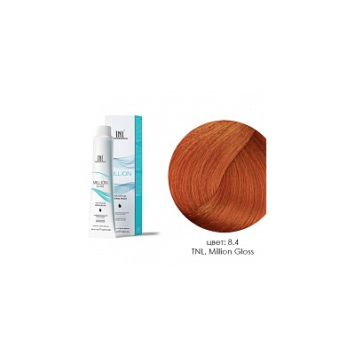 TNL, Million Gloss - крем-краска для волос (8.4 Светлый блонд медный), 100 мл