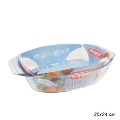 Блюдо 35х24 Pyrex Irresistible / 411B000/7046 /7146/уп 6/ овальное