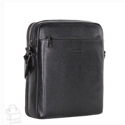 Сумка мужская кожаная 66309-5H black Heanbag в Новосибирске