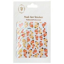 Nail Art Sticker, 2D стикер Z-D4302 (золото)