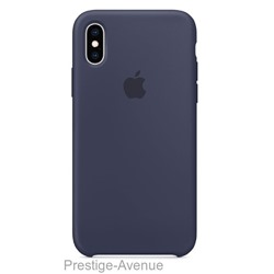 Силиконовый чехол для iPhone XS Max -Тёмно-синий (Midnight Blue)