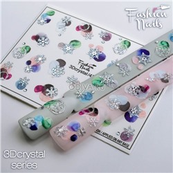 Fashion Nails, слайдер-дизайн "3D crystal" №43