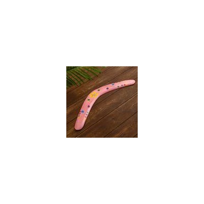 Сувенир из дерева "Бумеранг" розовый 50х12х1 см 5013666